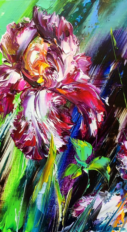 Iris flower by Olena Romanenko