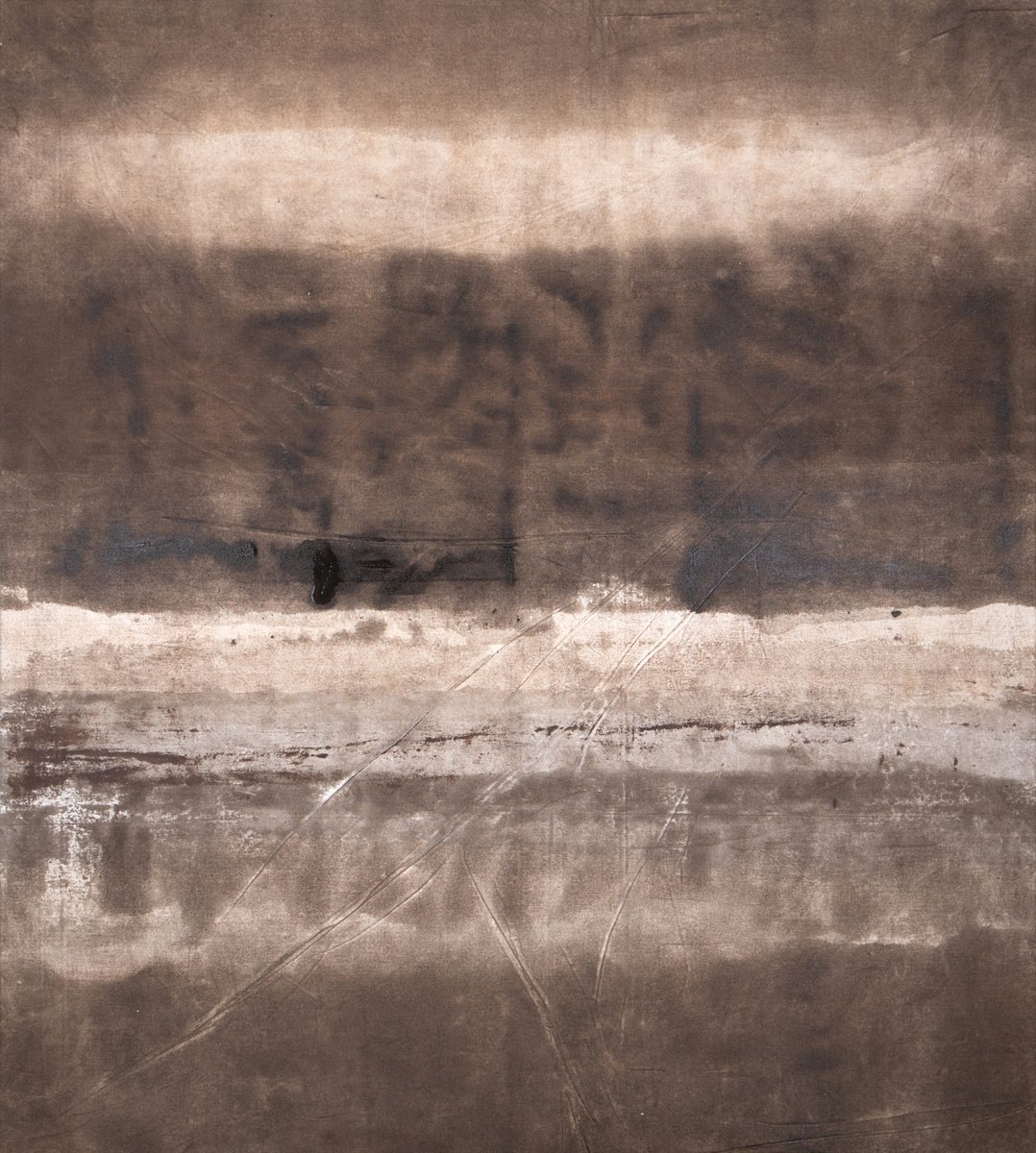 Abstract Acrylic Painting By Rokas Berziunas, 53 X 59", No. 19-76 (135 X 150 Cm), Original Artwork