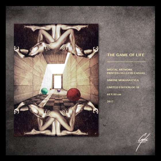 THE GAME OF LIFE | 2017 | DIGITAL ARTWORK ON LUCID CANVAS | HIGH QUALITY | LIMITED EDITION OF 10 | SIMONE MORANA CYLA | 60 X 80 CM