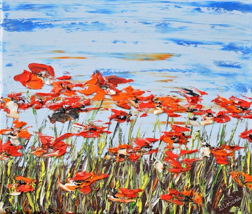 A Meadow Full Of Poppies 3 by Daniel Urbaník