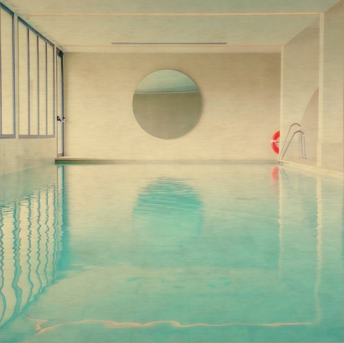 Surrealistic Still Life Photograph By Katha Wood, 24 X 24", Poolside Ii, Original Artwork