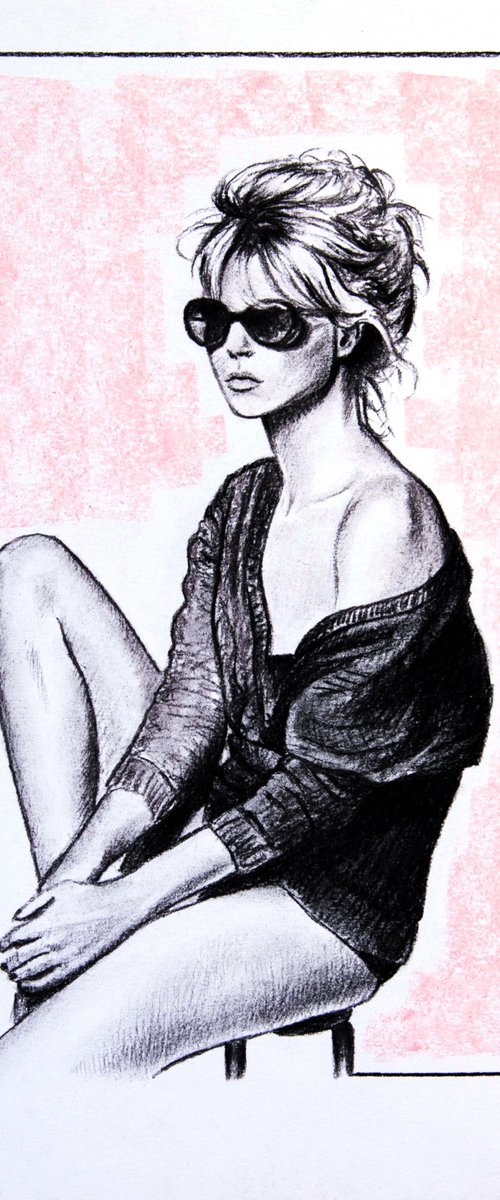 Pink and black by Inna Medvedeva