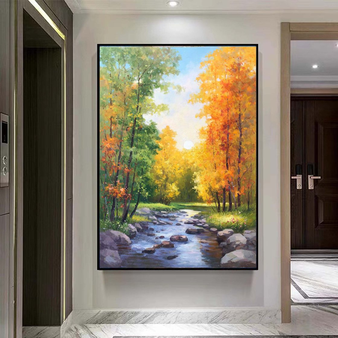 Original Oil Painting - Spring Z044 by Jianzhe Chon