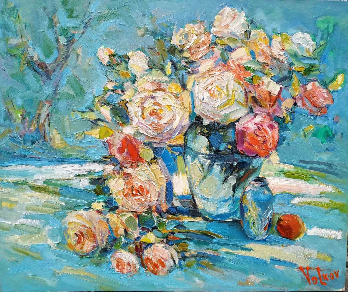 Summer roses of love by VIKTOR VOLKOV