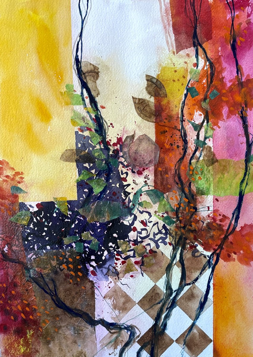 Impressionistic Watercolour , Il Giardino Interrotto By Alessandro Andreuccetti, 14 X 20, Artwork For Sale On Artfinder