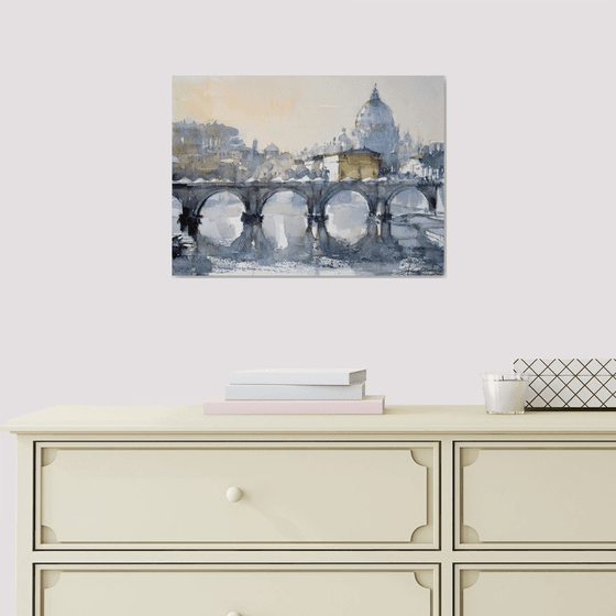 The angels' bridge in Rome ( Ponte Sant'Angelo ) 2