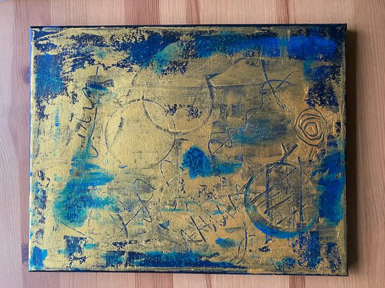 Sold-Green gold and blue