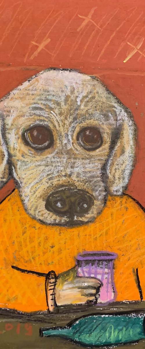 Drinking dog #42 by Pavel Kuragin