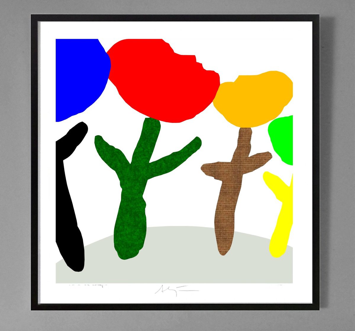 Urban And Pop Botanical Giclee Print By Alejos, 17 X 17, 2 Lips, Original Artwork