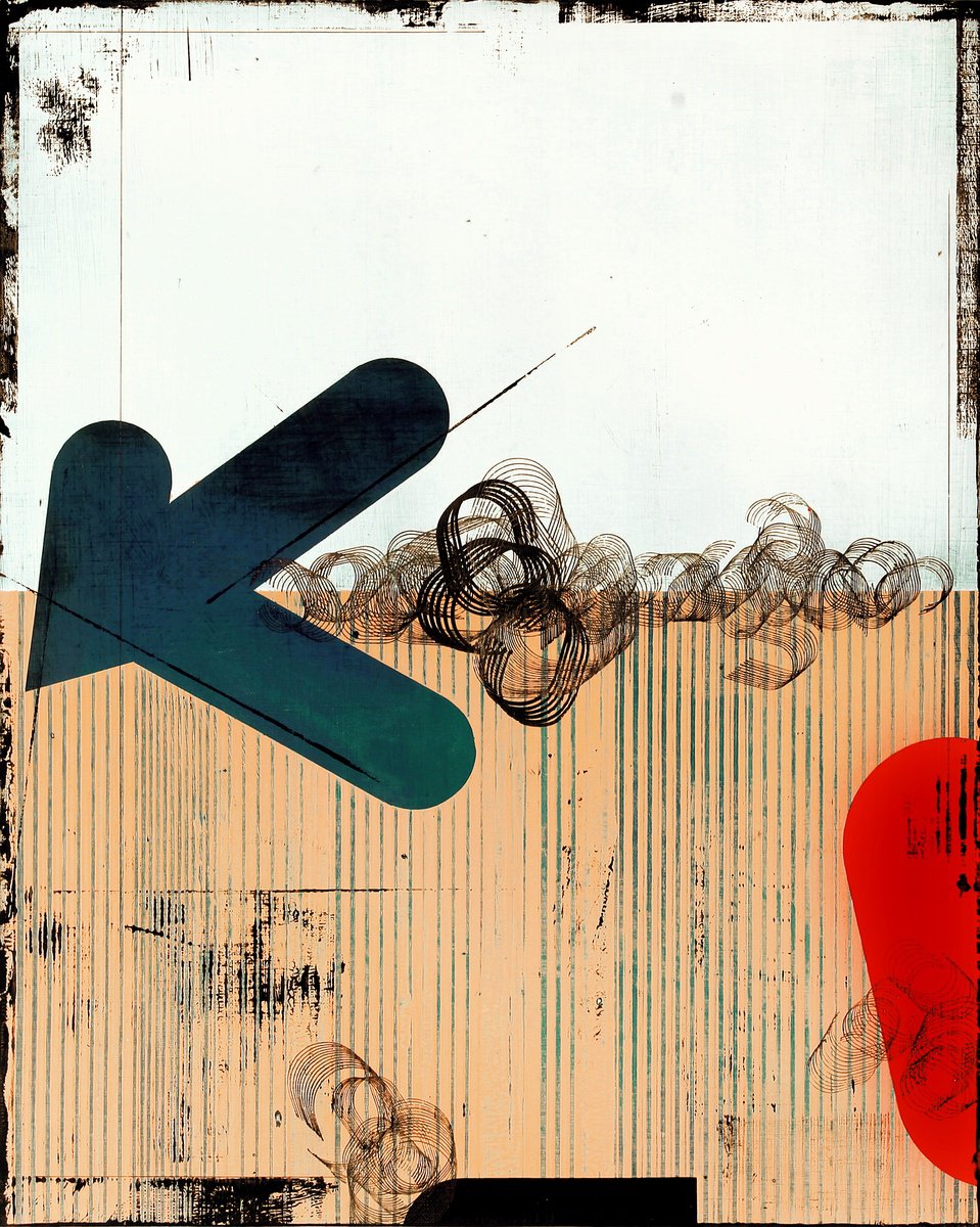 Expressive Painting , Entropy Zone 18. By Petr Strnad, 16 X 20, Artwork For Sale On Artfinder