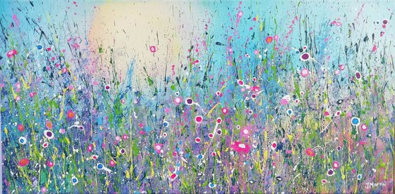 Mesmerised by light - meadow painting