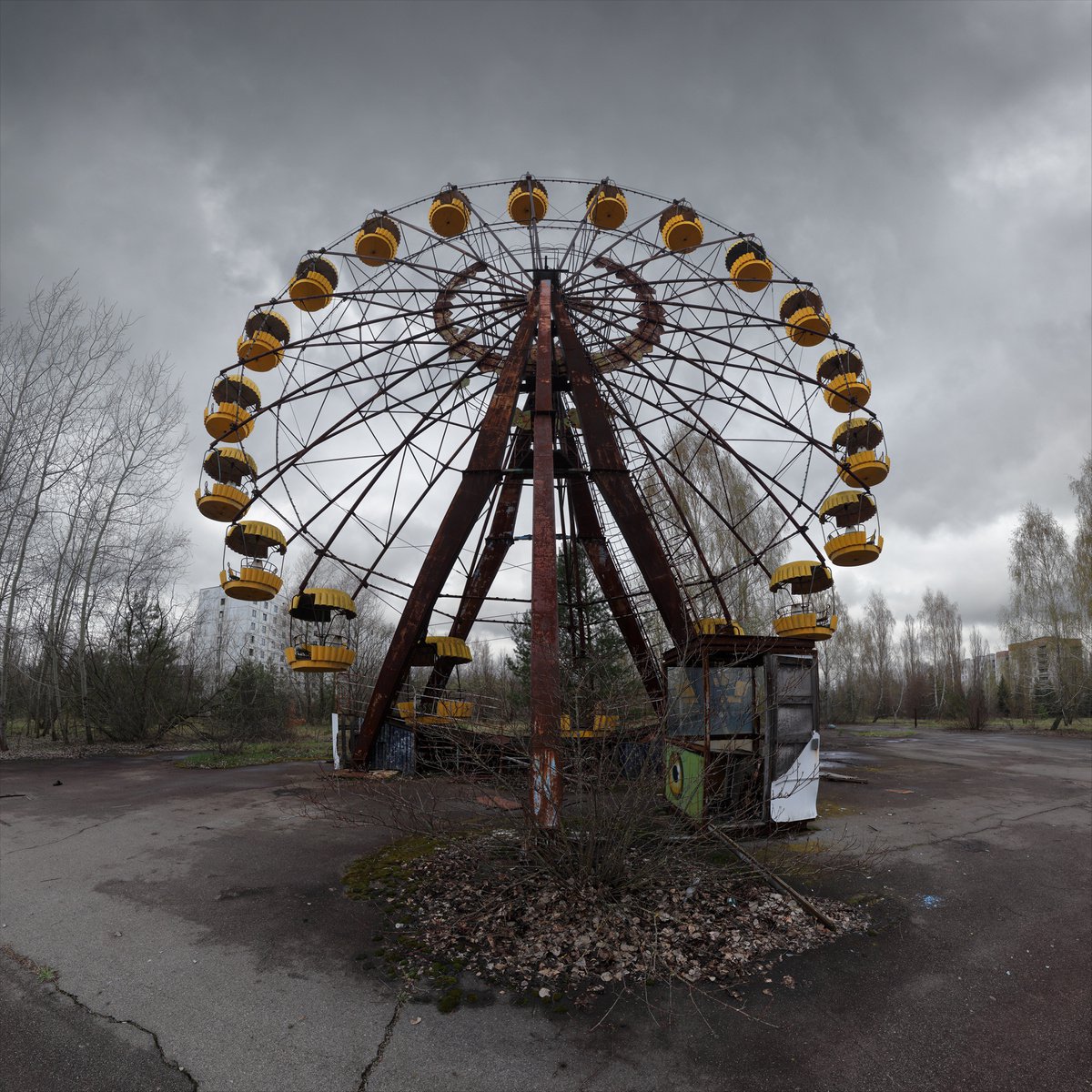 Photorealistic Photograph , #47. Pripyat Ferris Wheel 1 By Stanislav Vederskyi, 38 X 38, Artwork For Sale On Artfinder