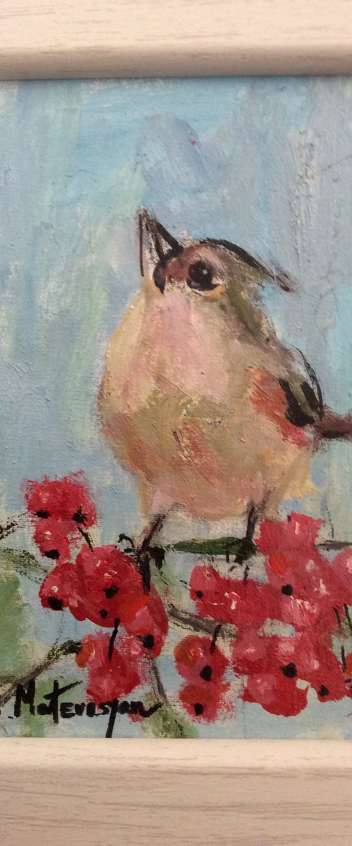 Bird on Cherries by Lia Matevosyan Haselton
