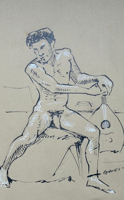 Male Model Sketch by Paul Gurney