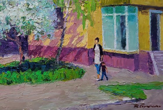 Spring walk around the city