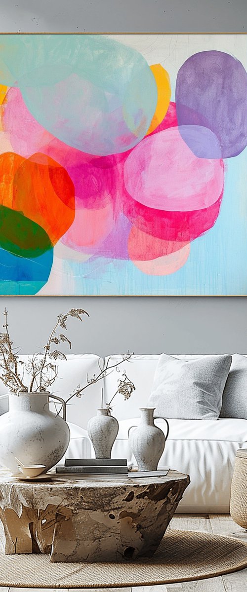 Colorful wall art by Sasha Robinson