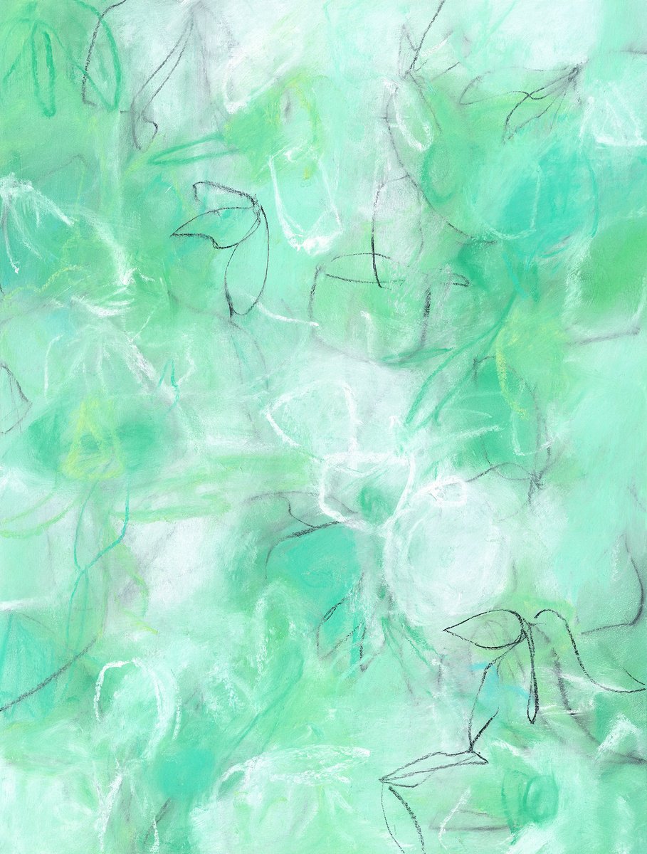 Abstract Drawing By Sara Richardson Artist, 15 X 20", Float No.19, Original Artwork