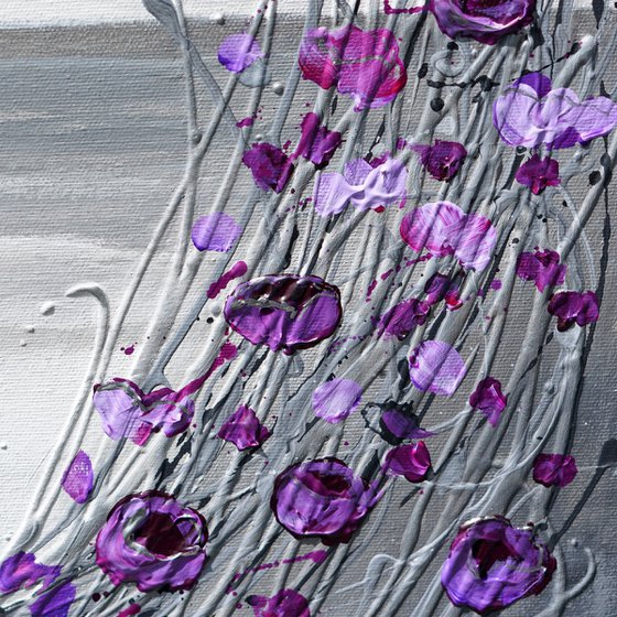 Purple Moonlit Poppies