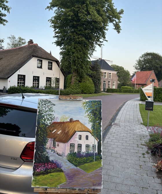 Dalen Thatch House Painting