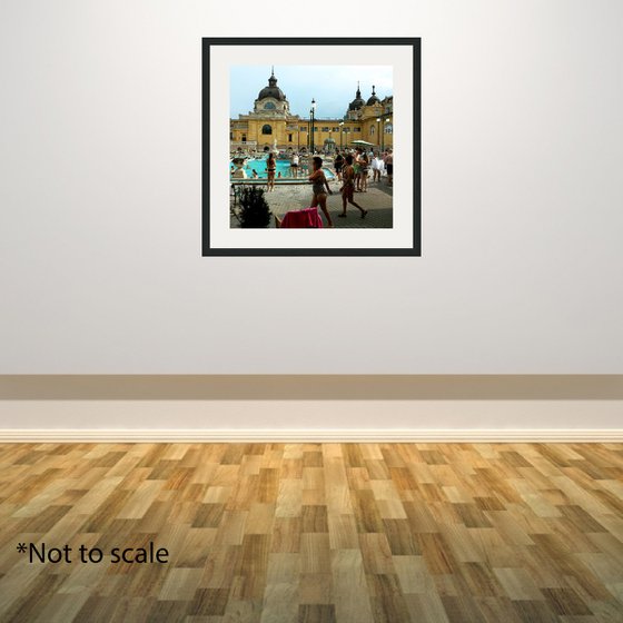 Budapest Bath House - Budapest Colour Travel Photography Print, 12x12 Inches, C-Type, Unframed