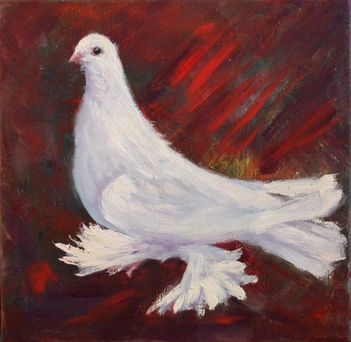 Pigeon I /  ORIGINAL PAINTING by Salana Art Gallery