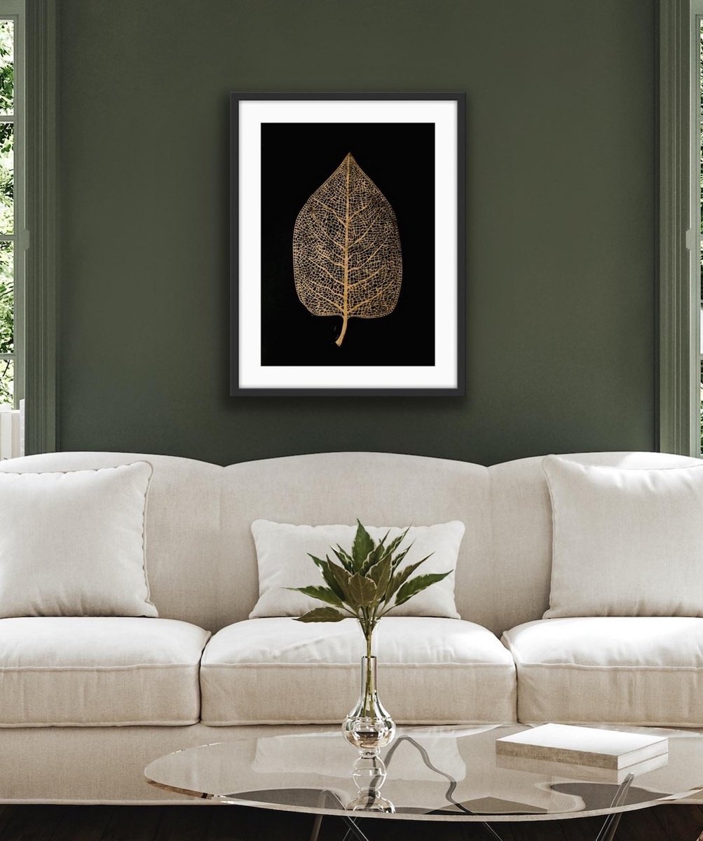 Linocut , Leaf Skeleton By Amy Cundall, 18 X 25, Artwork For Sale On Artfinder