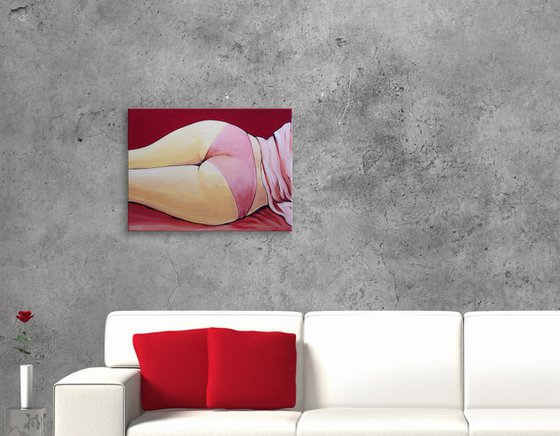 "Relax" - nude & erotic, figurative contemporary modern art