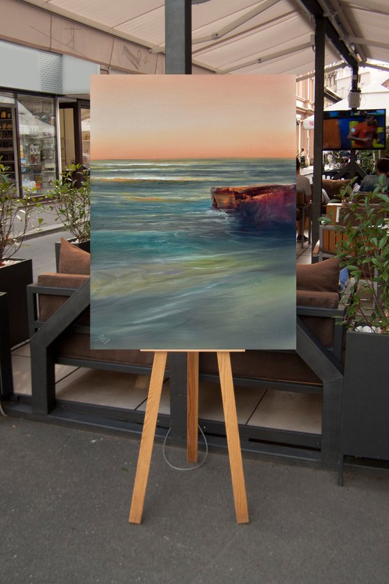 " The Calm Sea Of A Quiet Evening "..SPECIAL PRICE!!!