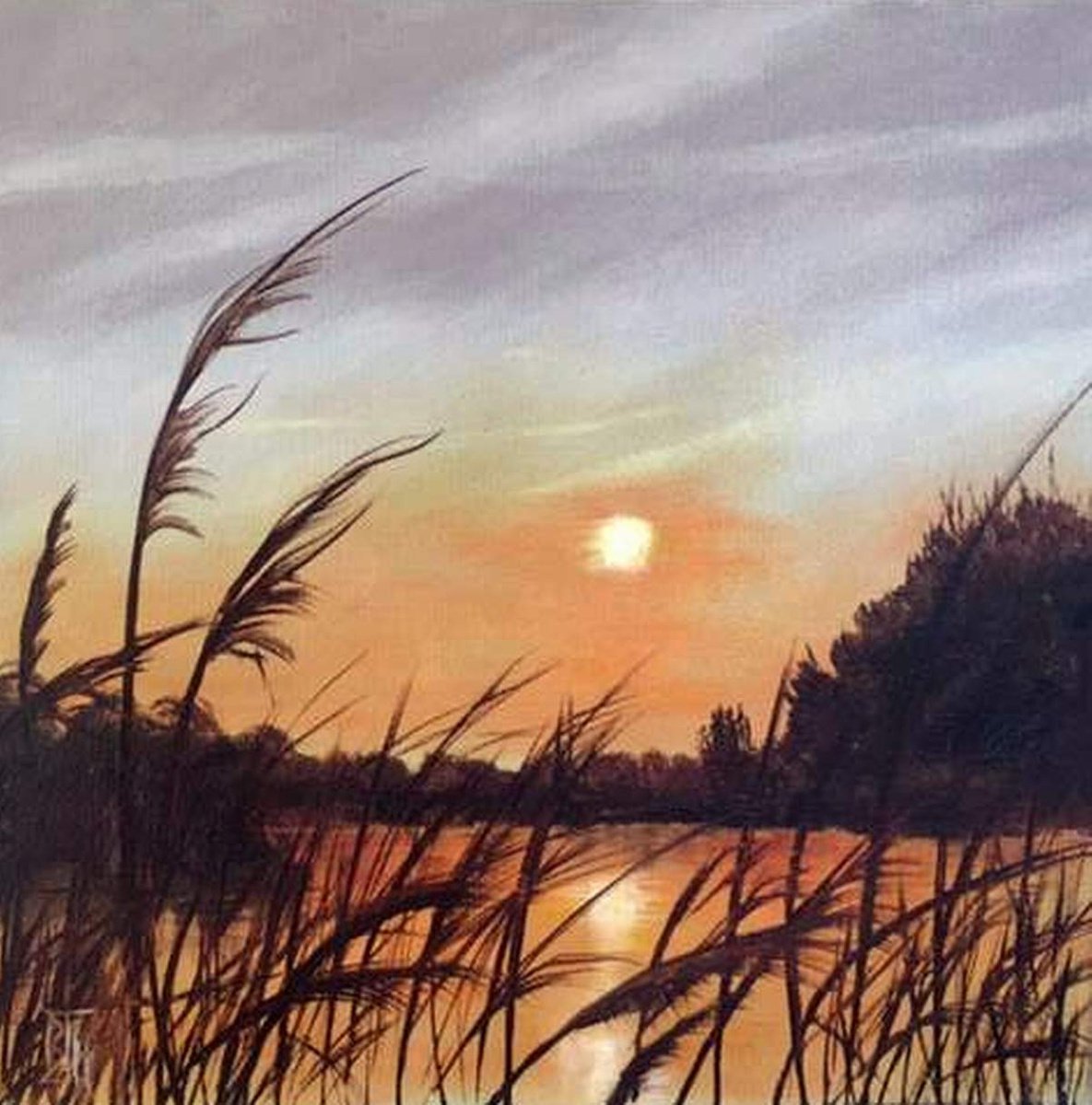 EVENING IN THE FENS by BARBARA HARLOW