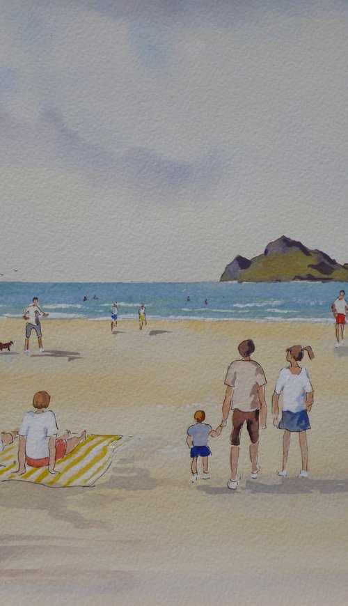 sunny day at Malahide by Maire Flanagan