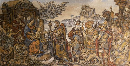 Adoration of the Magi by Oleg and Alexander Litvinov