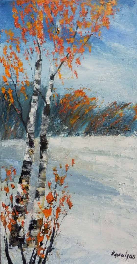 Winter birches