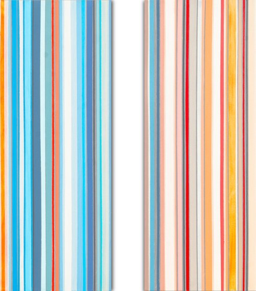 Diptych (lines) by Susana Sancho Beltrán