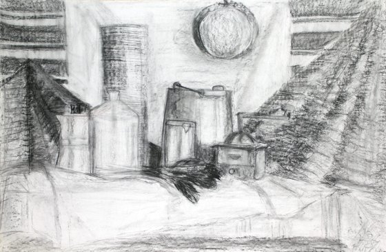 Still Life with Coffee Grinder