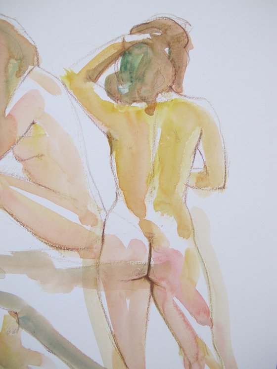 female nude 3 poses