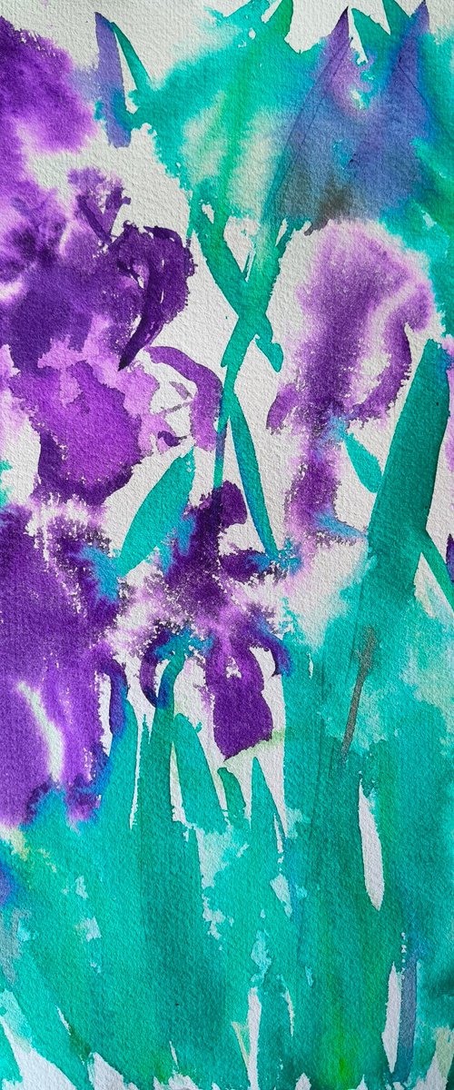 Eternal Irises by Linda Clerget