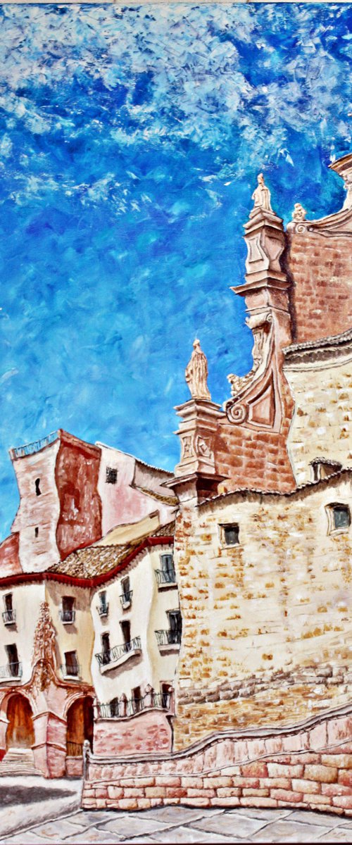 Colegiata with "Azul Lorca" sky. La Colegiata con cielo "Azul Lorca". by Jesús Gómez