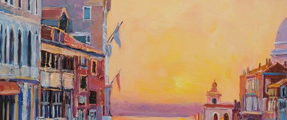 Sunset over the Grand Canal, Venice