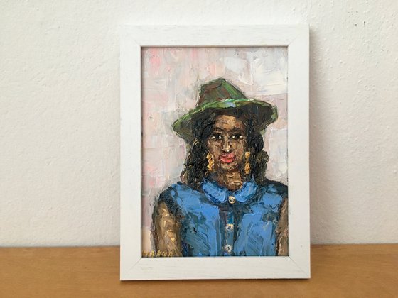 Woman with a hat