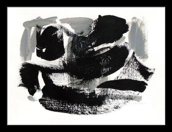 Surfing. Monochrome Abstract