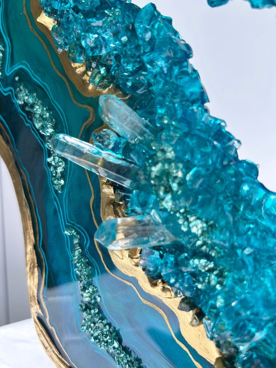 Geode Slice "Malachite"