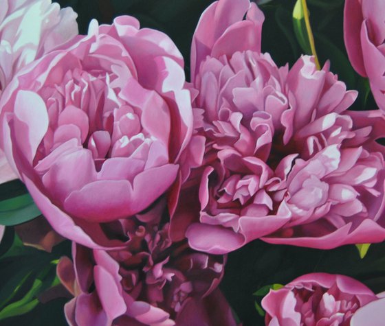 Peonies 2 , Original Oil on Canvas Art