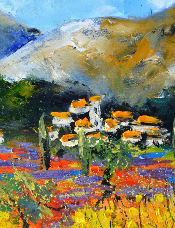 Poppies and lavender in Provence  - 4523