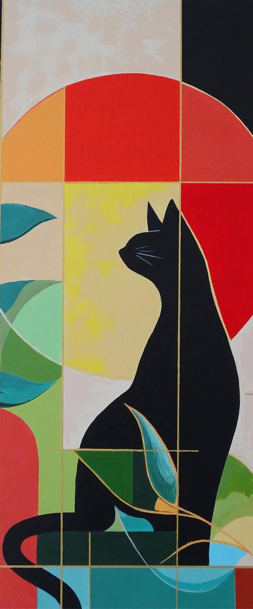 Cat in the Window by Livien Rózen