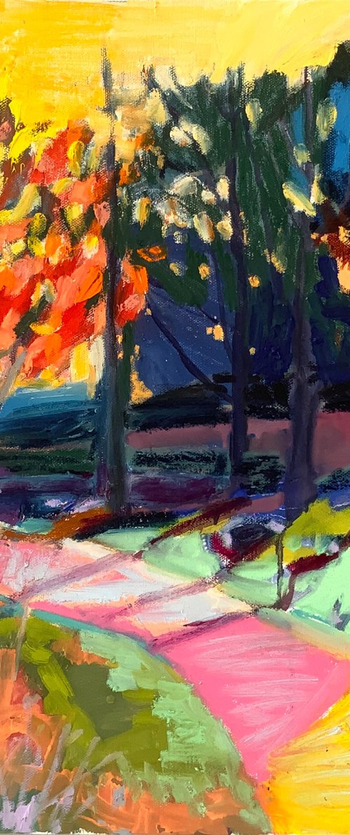 Another Lap Around Bass Lake #6 -  October Golden Hour by Steven Page Prewitt