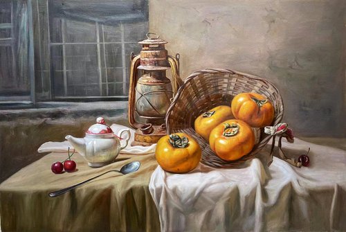 Still life painting  T211 by Kunlong Wang