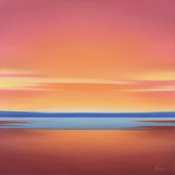 Glowing Sunset - Colorful Abstract Landscape