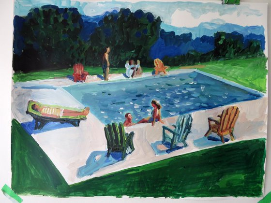 Pool in the woods