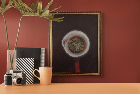Red teapot