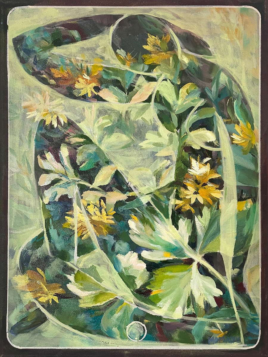 Naive Portrait Oil Painting By Momalyu, 12 X 16", What About Stereotypes? 2, Original Artwork